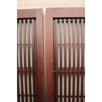 2分割ダイアガラス障子枠付格子戸　4枚1組　L699 