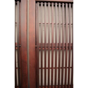 2分割ダイアガラス障子枠付格子戸　4枚1組　L699 