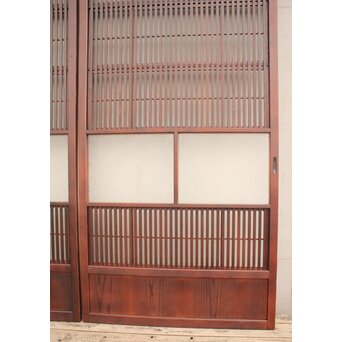 2分割ダイアガラス障子枠付格子戸　4枚1組　L699 