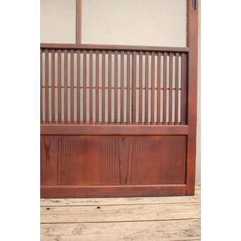 2分割ダイアガラス障子枠付格子戸　4枚1組　L699 