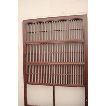 2分割ダイアガラス障子枠付格子戸　4枚1組　L699 