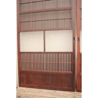 2分割ダイアガラス障子枠付格子戸　4枚1組　L699 