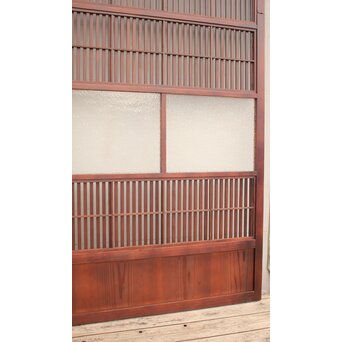 2分割ダイアガラス障子枠付格子戸　4枚1組　L699 