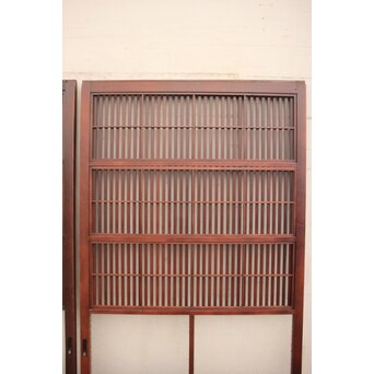 2分割ダイアガラス障子枠付格子戸　4枚1組　L699 