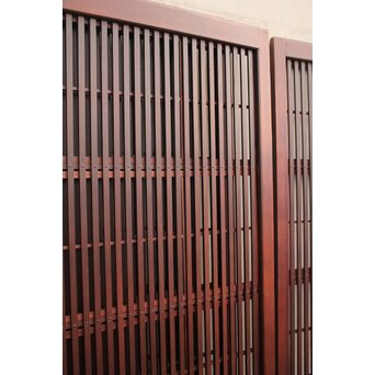 2分割ダイアガラス障子枠付格子戸　4枚1組　L699 