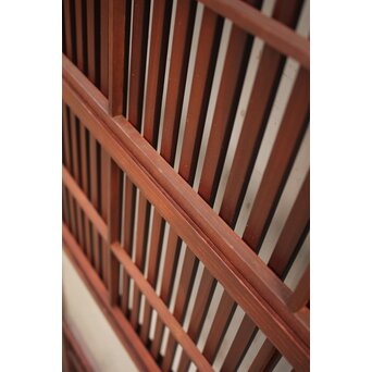 2分割ダイアガラス障子枠付格子戸　4枚1組　L699 