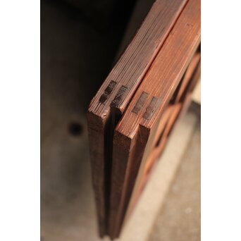 2分割ダイアガラス障子枠付格子戸　4枚1組　L699 