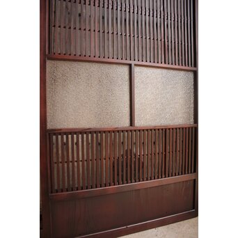 2分割ダイアガラス障子枠付格子戸　4枚1組　L699 