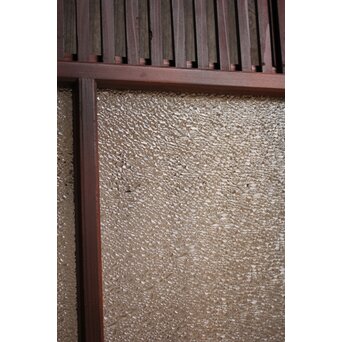 2分割ダイアガラス障子枠付格子戸　4枚1組　L699 