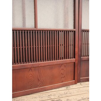 2分割ダイアガラス障子枠付格子戸　4枚1組　L699 