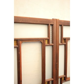 市松細工意匠ガラス戸　4枚1組　GD883 