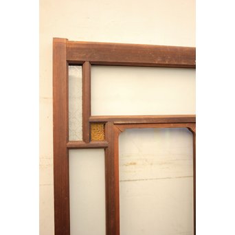 市松細工意匠ガラス戸　4枚1組　GD883 