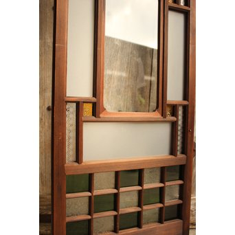 市松細工意匠ガラス戸　4枚1組　GD883 