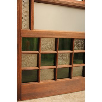 市松細工意匠ガラス戸　4枚1組　GD883 