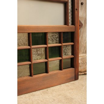 市松細工意匠ガラス戸　4枚1組　GD883 