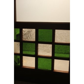 市松細工意匠ガラス戸　4枚1組　GD883 