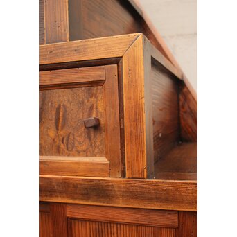 幅の狭い時代階段箪笥　I246Y 