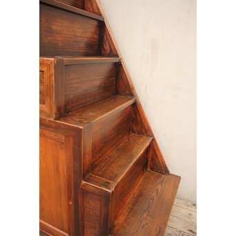 幅の狭い時代階段箪笥　I246Y 