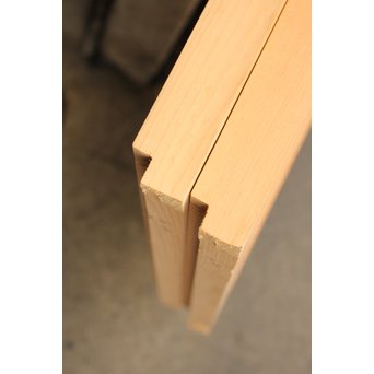 美品扇面に鶴松組子書院　5枚1組　R1706 