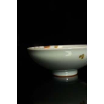 二代諏訪蘇山 飛青磁茶碗　K219 