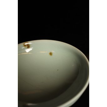 二代諏訪蘇山 飛青磁茶碗　K219 