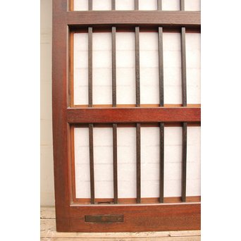 障子枠付鉄格子戸　W432 