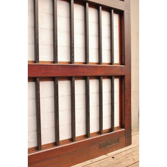 障子枠付鉄格子戸　W432 