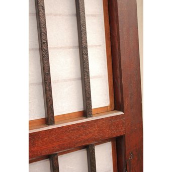 障子枠付鉄格子戸　W432 