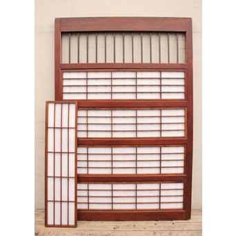 障子枠付鉄格子戸　W432 