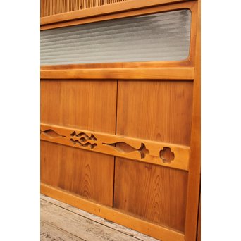 上質障子枠付万本格子戸　2枚1組　L733 