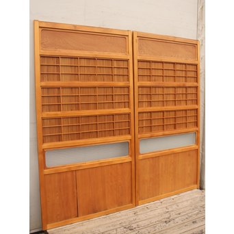 上質障子枠付万本格子戸　2枚1組　L733 