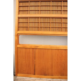 上質障子枠付万本格子戸　2枚1組　L733 