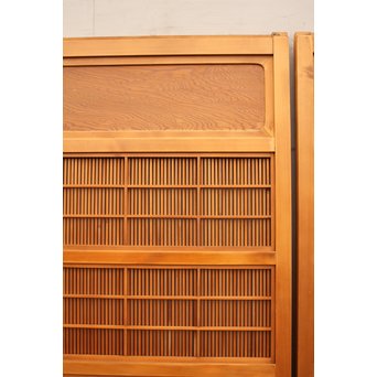 上質障子枠付万本格子戸　2枚1組　L733 