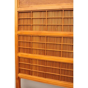 上質障子枠付万本格子戸　2枚1組　L733 