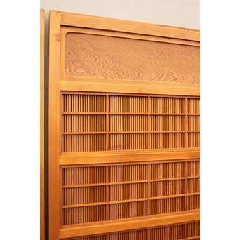 上質障子枠付万本格子戸　2枚1組　L733 