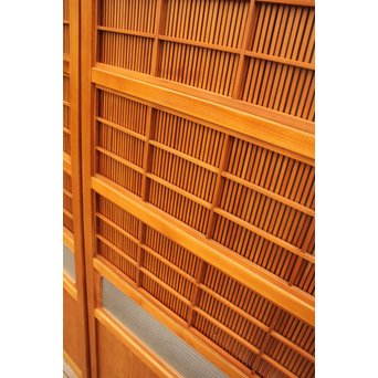 上質障子枠付万本格子戸　2枚1組　L733 