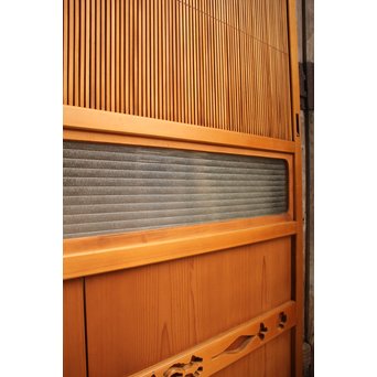 上質障子枠付万本格子戸　2枚1組　L733 