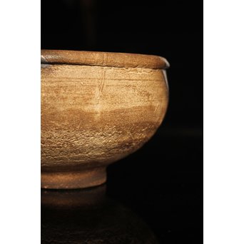 波千鳥蒔絵継古唐津片口/茶碗　K237 