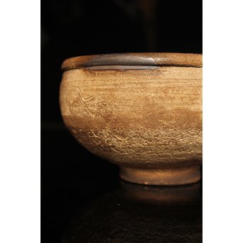 波千鳥蒔絵継古唐津片口/茶碗　K237 