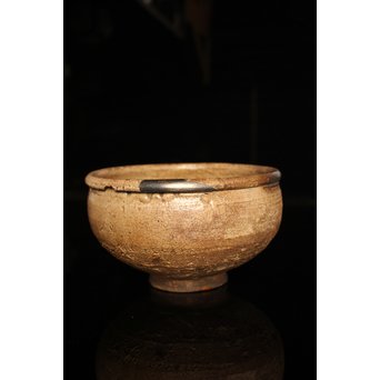 波千鳥蒔絵継古唐津片口/茶碗　K237 