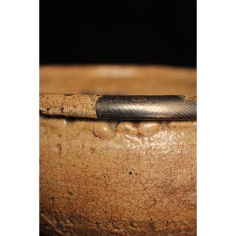 波千鳥蒔絵継古唐津片口/茶碗　K237 