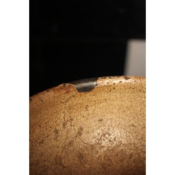 波千鳥蒔絵継古唐津片口/茶碗　K237 