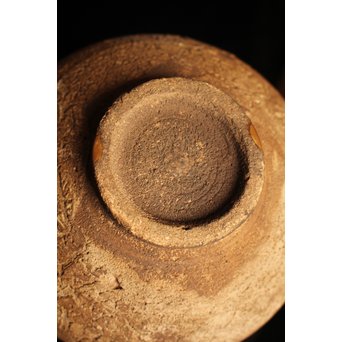 波千鳥蒔絵継古唐津片口/茶碗　K237 