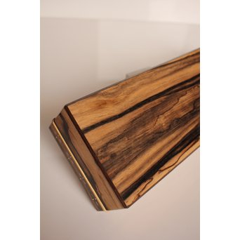 作家物　指物黒柿短冊箱　S2664 