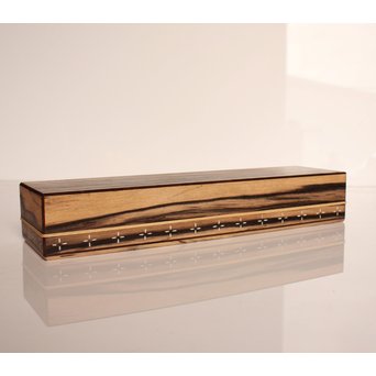 作家物　指物黒柿短冊箱　S2664