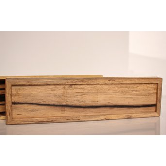 作家物　指物黒柿短冊箱　S2664 