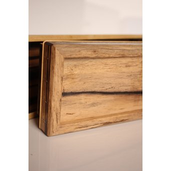 作家物　指物黒柿短冊箱　S2664 