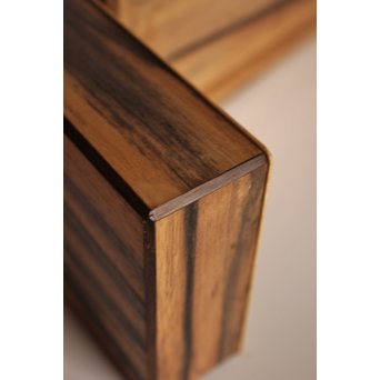 作家物　指物黒柿短冊箱　S2664 