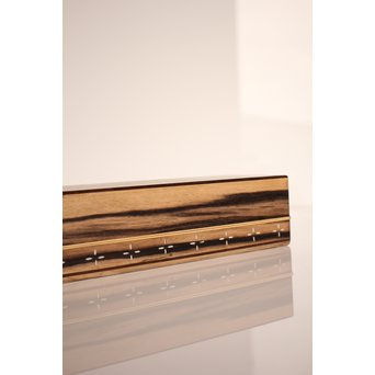 作家物　指物黒柿短冊箱　S2664 