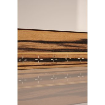 作家物　指物黒柿短冊箱　S2664 